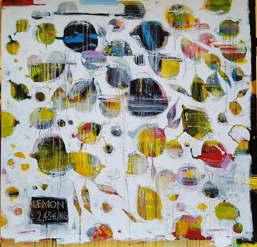 LEMON - Acrylic on canvas by ICI ET LÀ - view 2
